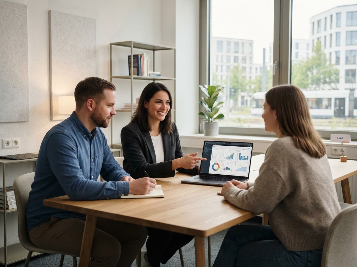 Aftynepax ai Team bei der Analyse von Finanzdaten